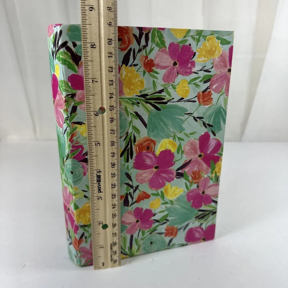Floral Decorative Book Storage Box 8.5